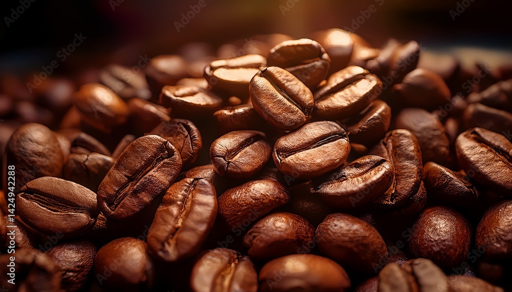 Aromatic Coffee Beans Close-Up Aromatic Coffee Beans Close-Up