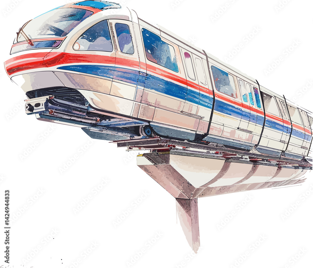 train on white background train on white background