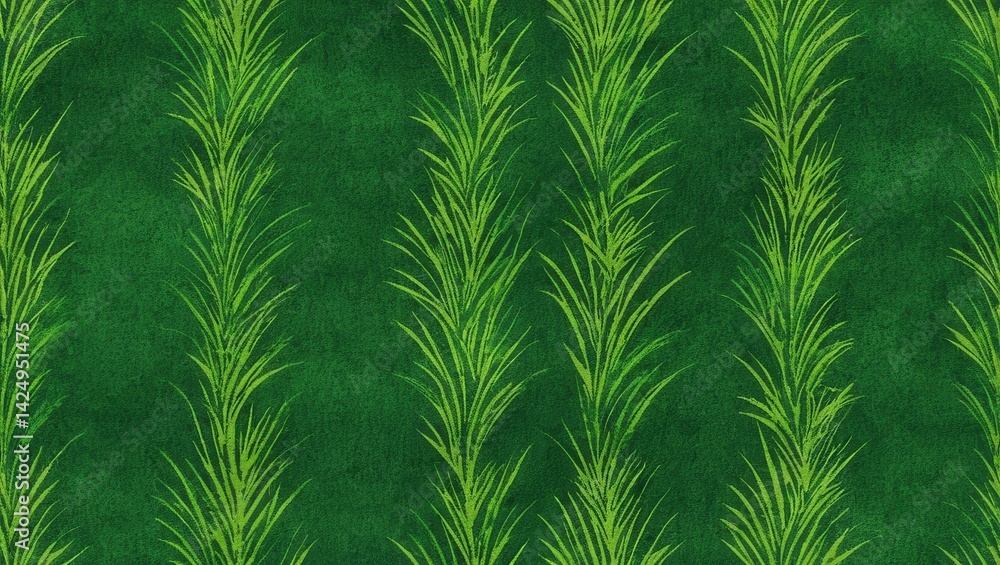 Green plants pattern on dark background Green plants pattern on dark background