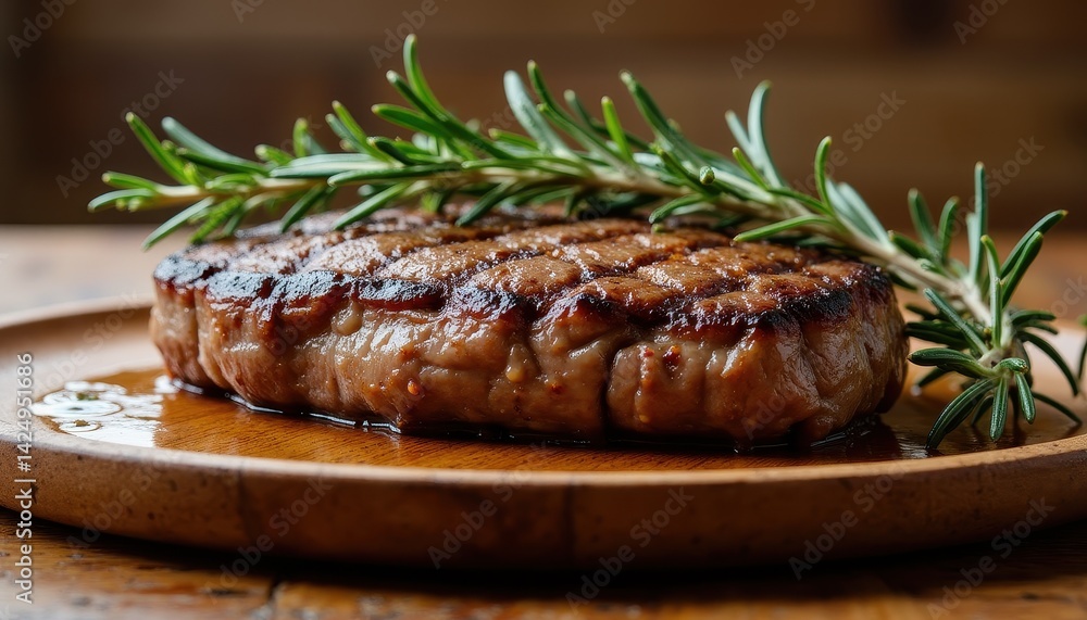 Grilled steak with rosemary Grilled steak with rosemary