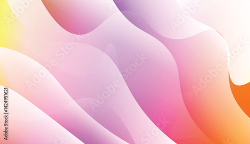 Abstract Waves. Futuristic Technology Style Background. For Creative Templates, Cards, Color Covers Set. Vector Illustration with Color Gradient.