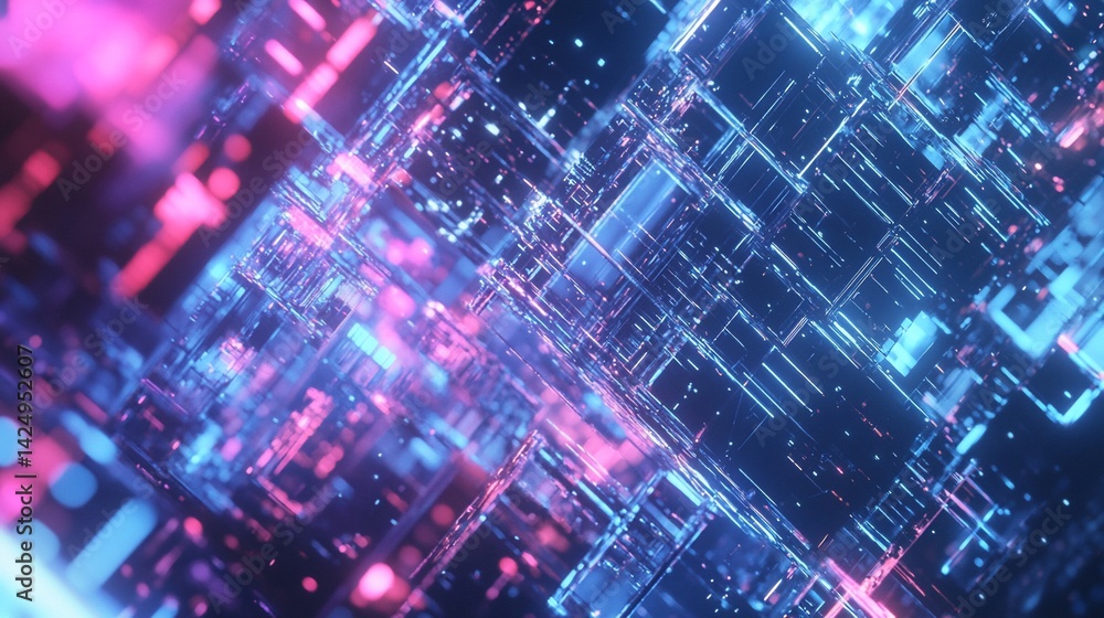 Neon Cityscape: A Digital Metropolis of Light and Lines Neon Cityscape: A Digital Metropolis of Light and Lines