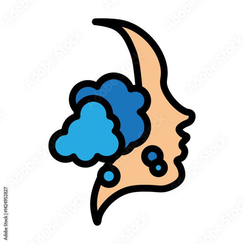 Facial Cleanser Vector Filled Icon Design