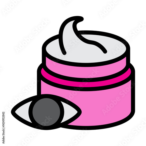 Eye Cream Vector Filled Icon Design