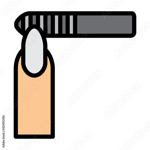 Manicurist Vector Filled Icon Design