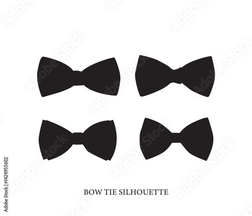 bow tie vector silhouette