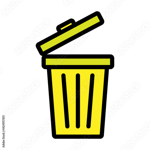 Delete Data Vector Filled Icon Design