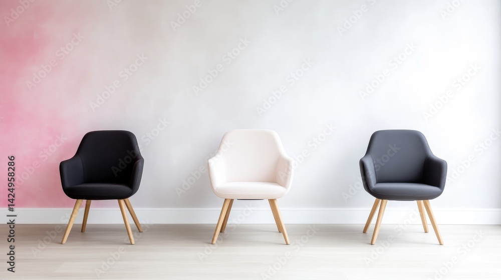Fototapeta premium Modern Waiting Area Chairs