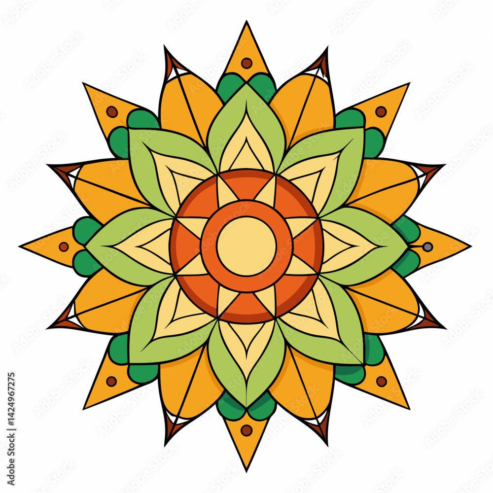 abstract flower design abstract flower design