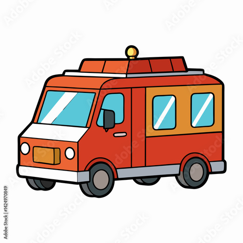 Wallpaper Mural fire truck vector illustration Torontodigital.ca