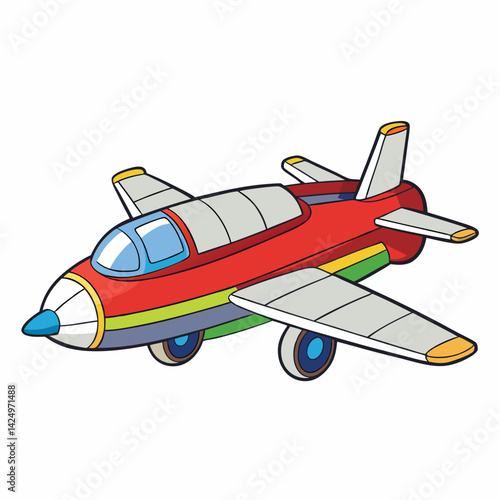 vintage airplane isolated on white