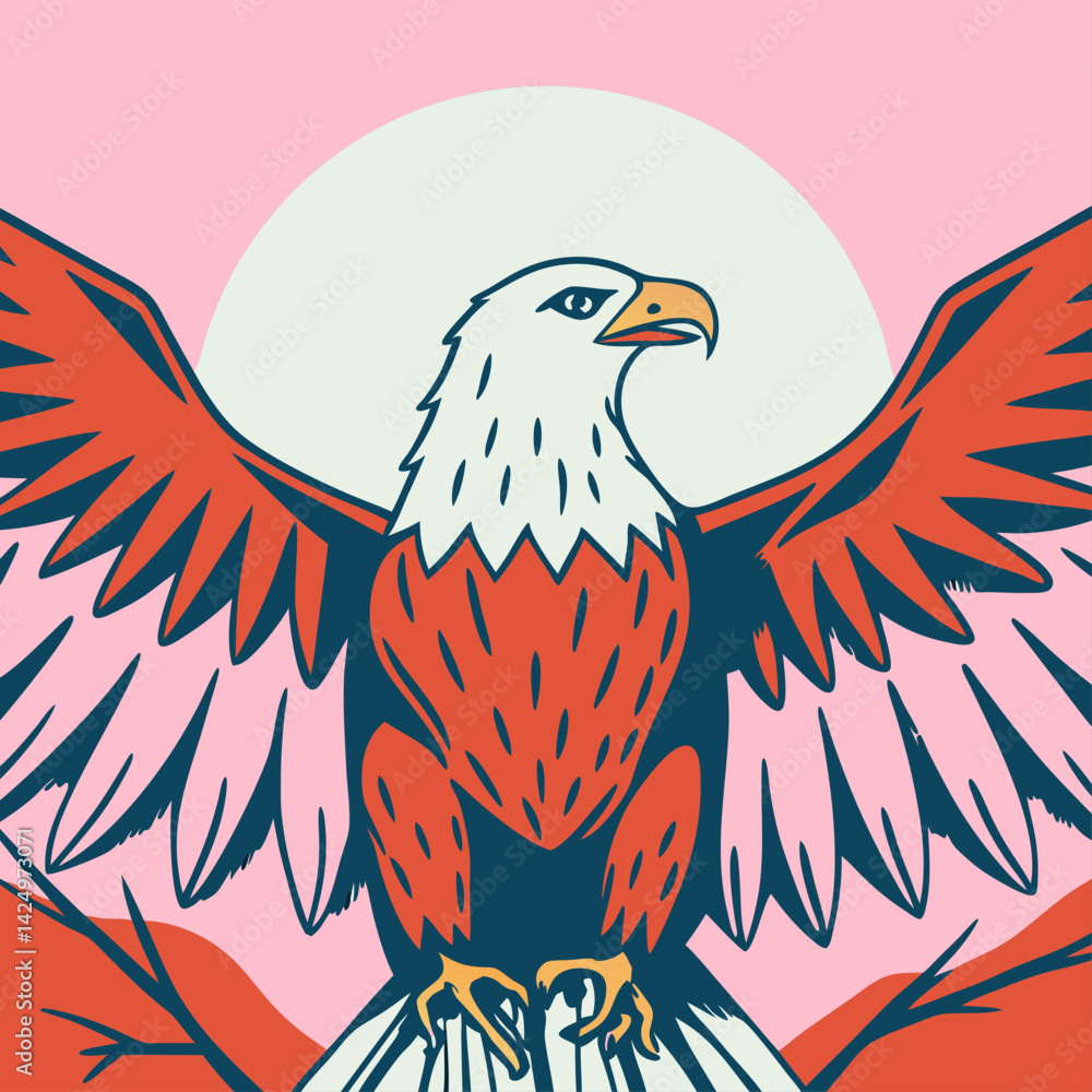 Obraz premium A bald Eagle