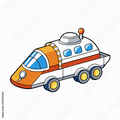 vector illustration of a police car