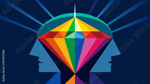 The mind as a prism splitting every thought and emotion into a spectrum of dazzling colors..