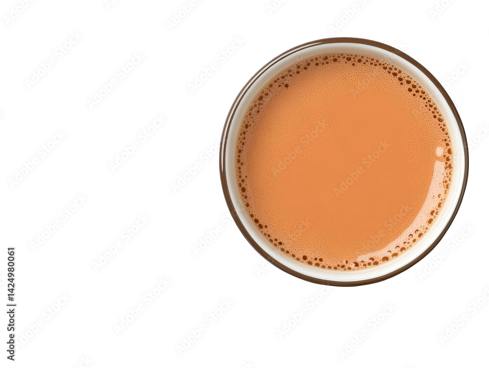 Isolated Tea Cup Top View On Transparent Background Photo Isolated Tea Cup Top View On Transparent Background Photo