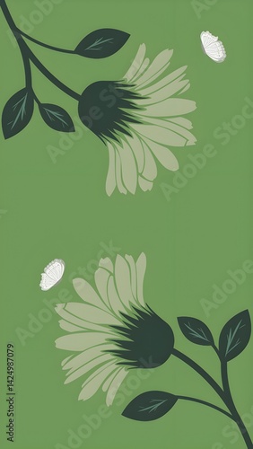green leaves background