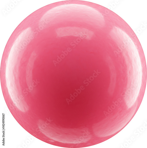 Obraz na płótnie Shiny pink sphere with subtle surface texture w salonie