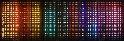 Wallpaper Mural Colorful Light Display with Circular Pattern for Background or Design Torontodigital.ca