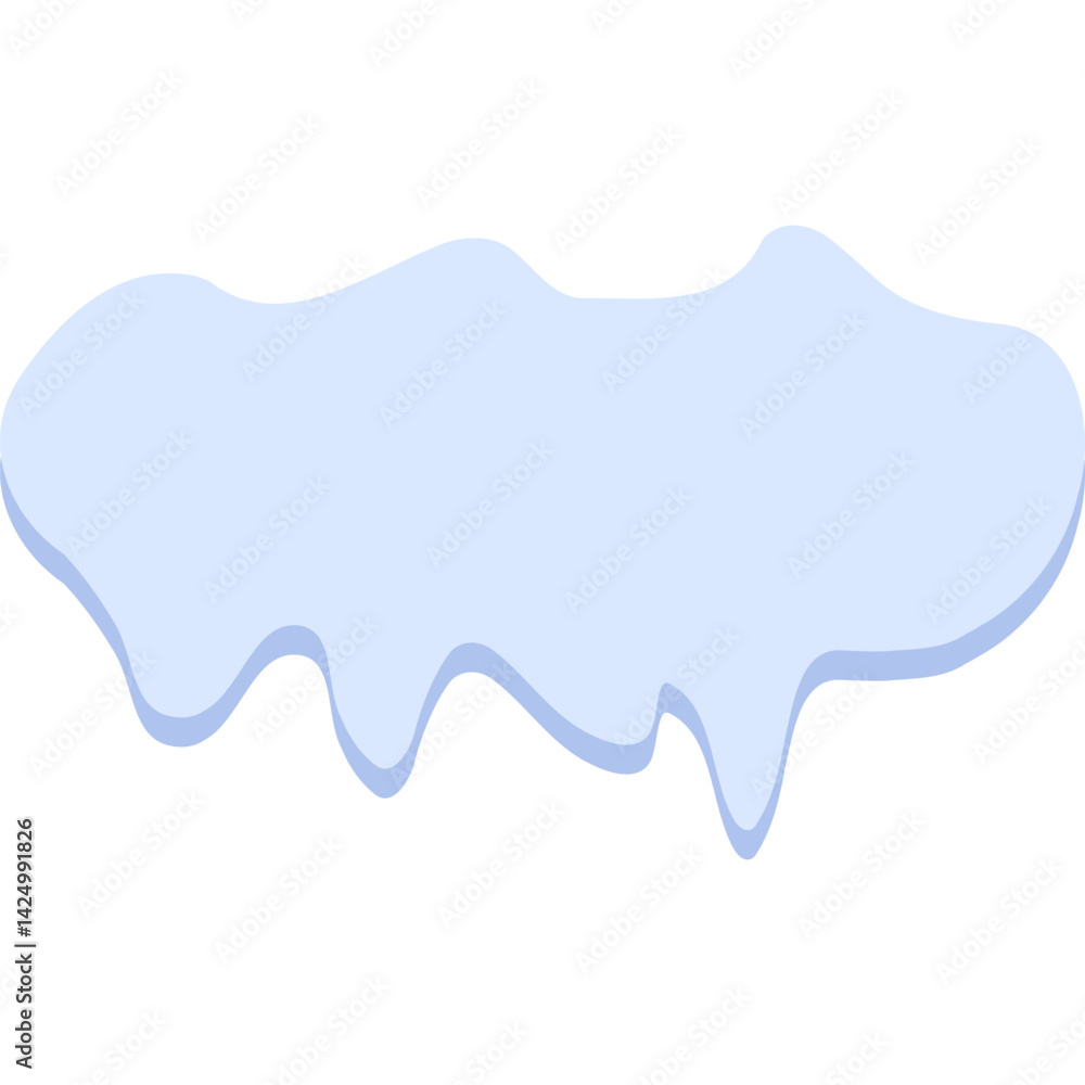 Melting Snow Vector Melting Snow Vector
