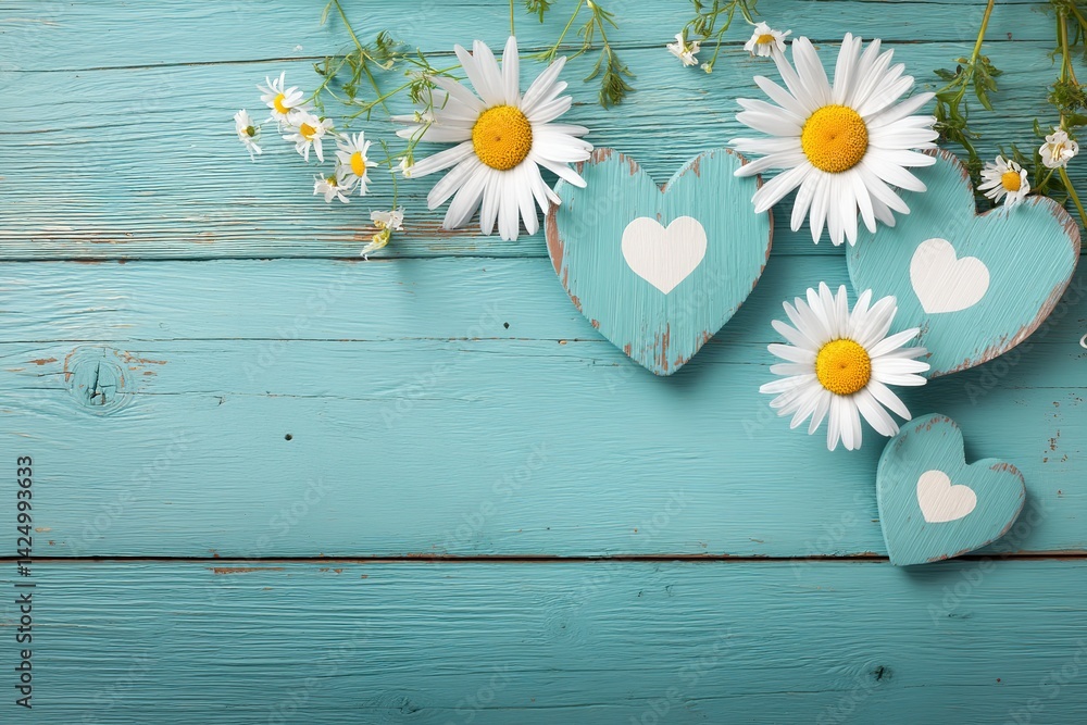 Fototapeta premium Mother's Day greeting card with square frame and paper cut flowers on colorful modern geometric background. Vector illustration