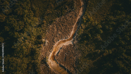 Tableau sur toile Breathtaking Aerial Drone Photos of Berrara, Jervis Bay, NSW, Australia