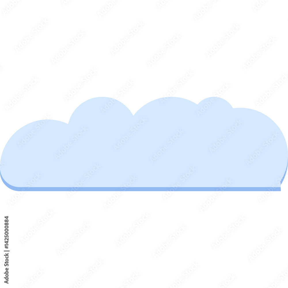 Minimalist Cloud Vector Minimalist Cloud Vector