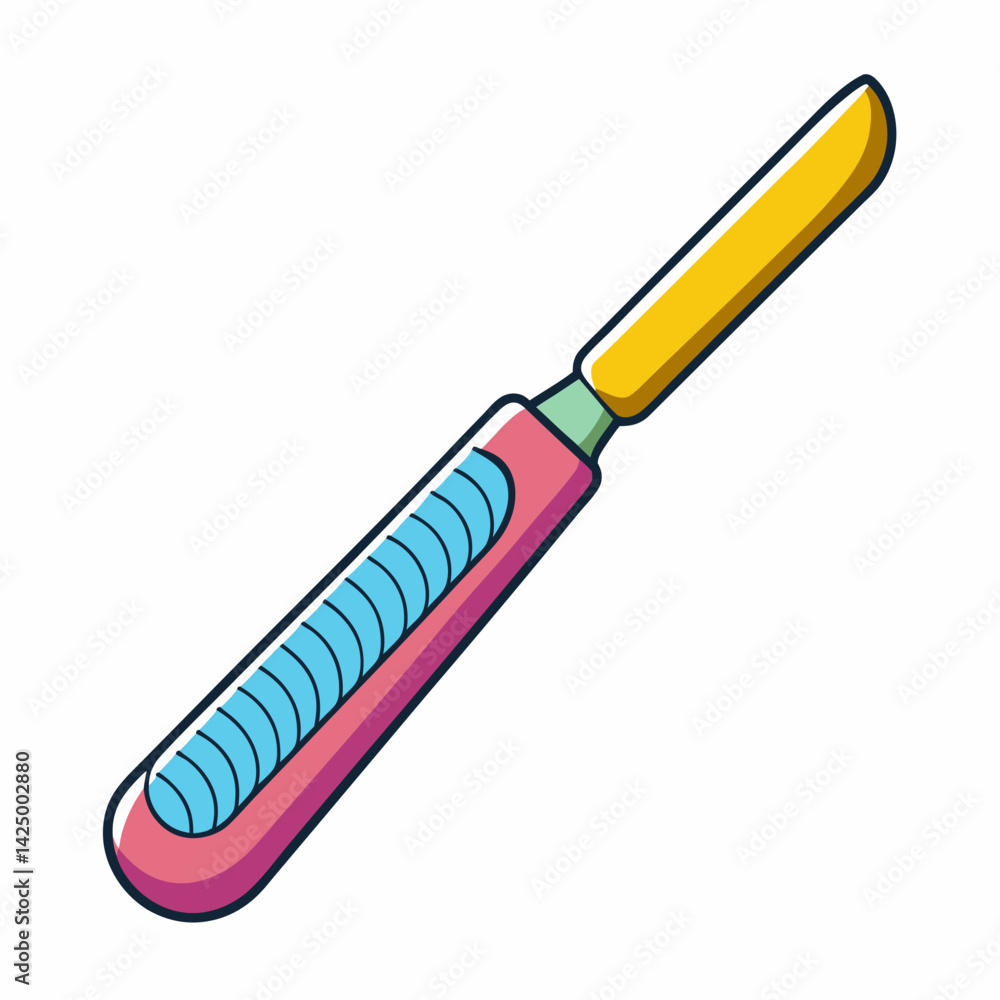 Naklejka premium illustration of a brush