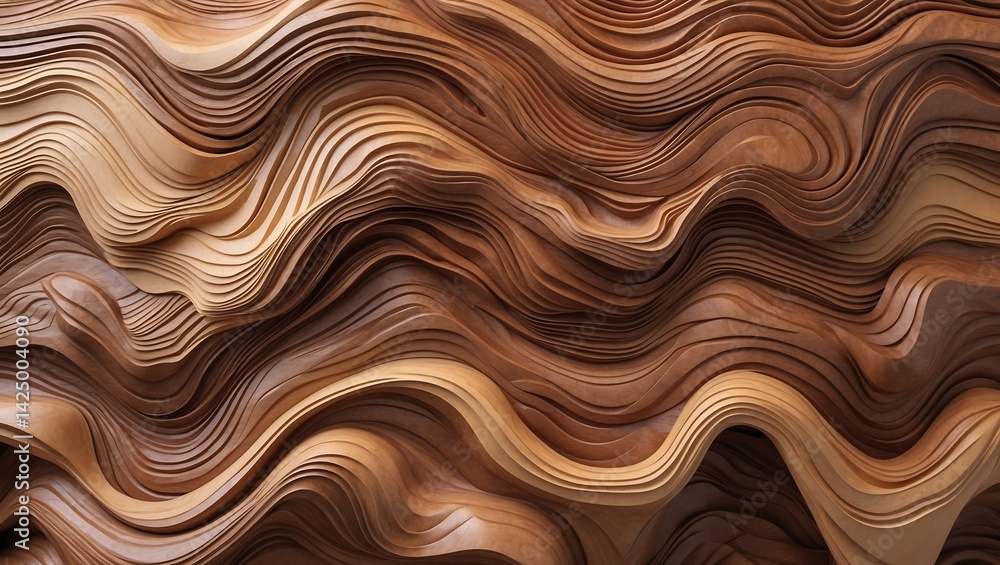 Abstract Wood Waves Background Abstract Wood Waves Background