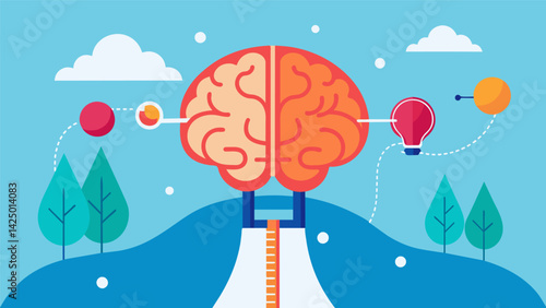 An illustration of the brain barrier highlighting how ketamine crosses it and reaches its target sites in the brain..