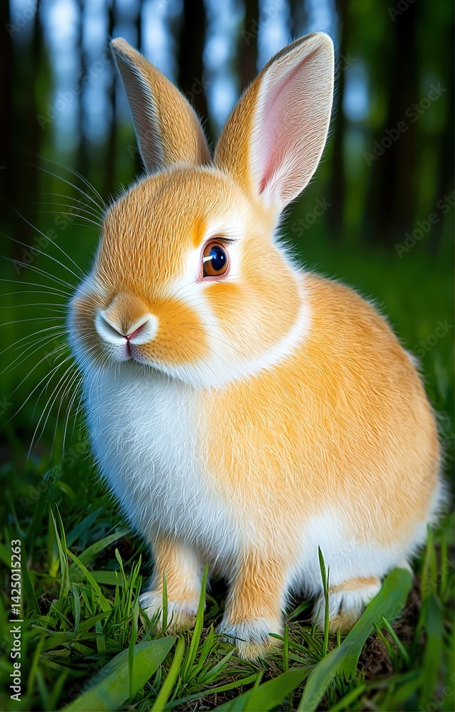 Fototapeta premium rabbit in the grass