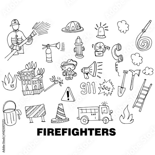 International Firefighters Day, poster and banner vector