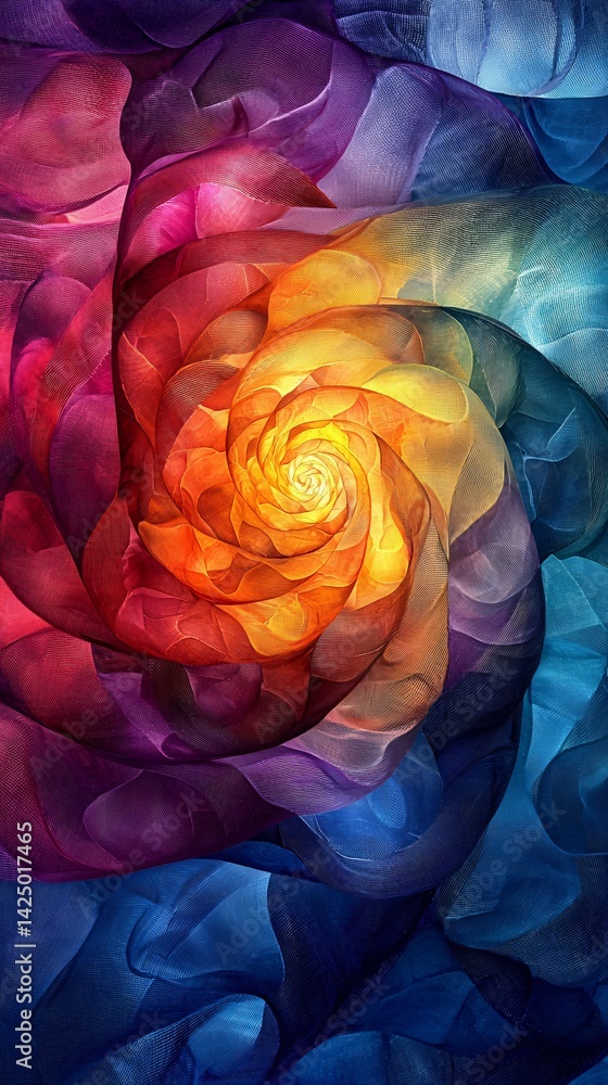 Naklejka premium color whirlpool