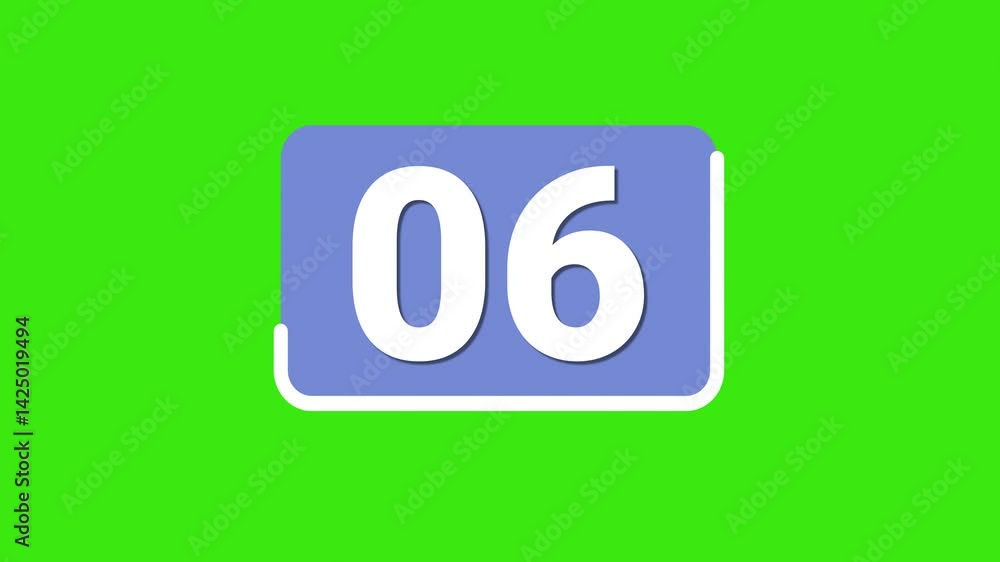 10 Second Animation Countdown Timer. Countdown 10 Seconds Green Screen. 4K Resolution 10 Second Animation Countdown Timer. Countdown 10 Seconds Green Screen. 4K Resolution