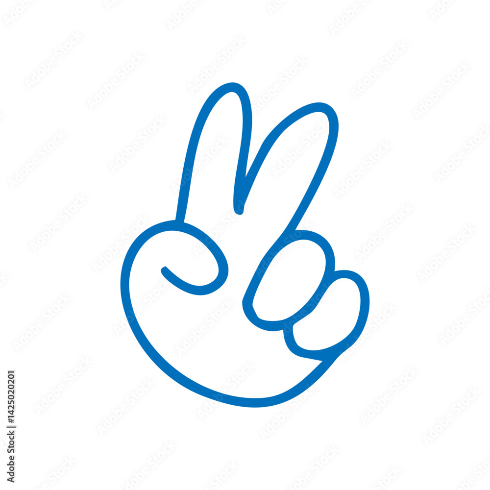illustration of peace sign hand gesture illustration of peace sign hand gesture