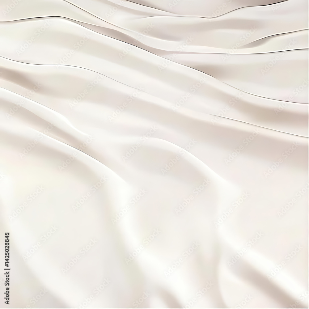 Obraz premium Abstract White Silk Fabric Background With Smooth Elegant Texture