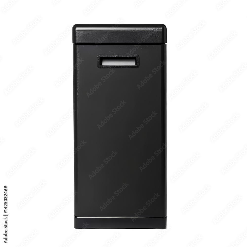 Black Metal Rectangular Object Isolated On A Transparent Background Black Metal Rectangular Object Isolated On A Transparent Background