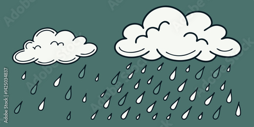 cloud computing concept  on dark background vector illustration  cloud, sky.