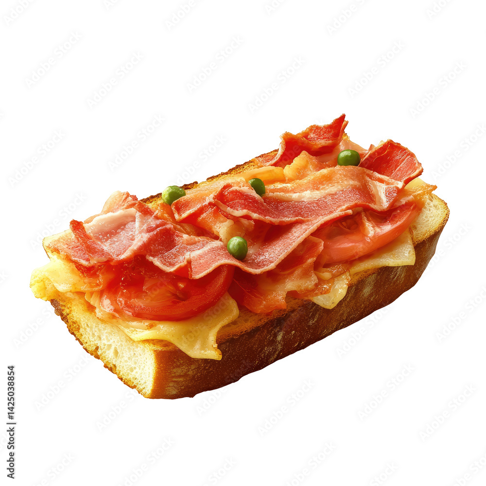Bacon, tomato, and cheese sandwich Bacon, tomato, and cheese sandwich