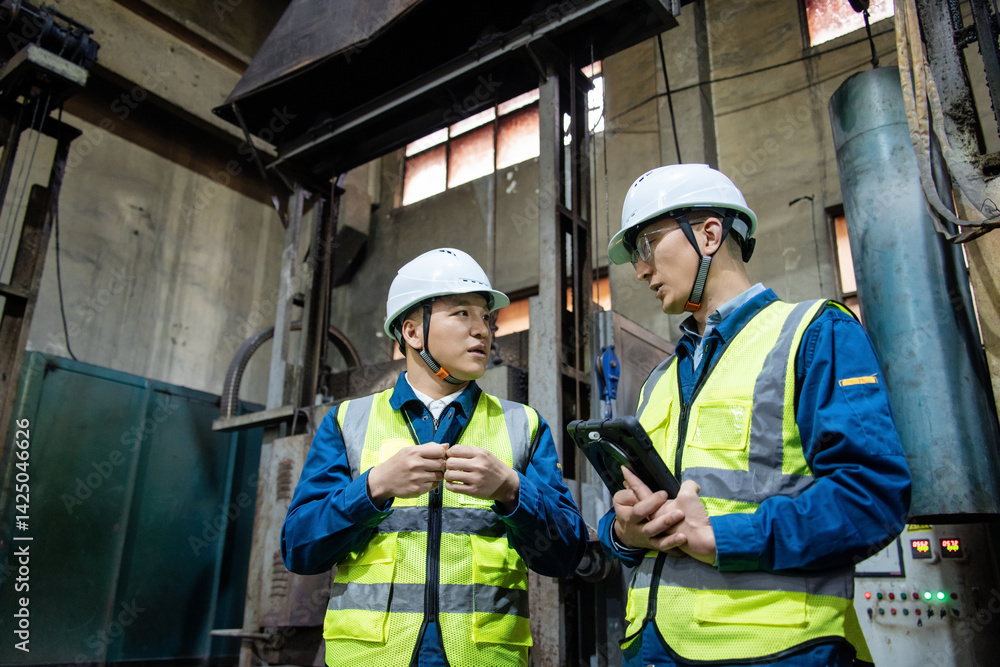 asian male engineer working in factroy asian male engineer working in factroy