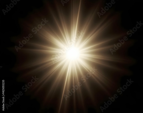 Abstract Light Burst with Dramatic Lighting, Radiating Energy, and Ample Negative Space for Creative Designs and Inspirational Backgrounds that Capture Attention