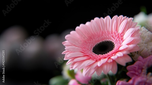 Delicate Pink Gerbera in Floral Arrangement