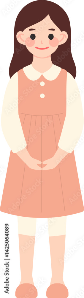 Family Photo with Parents and Children – Flat Style Family Photo with Parents and Children – Flat Style