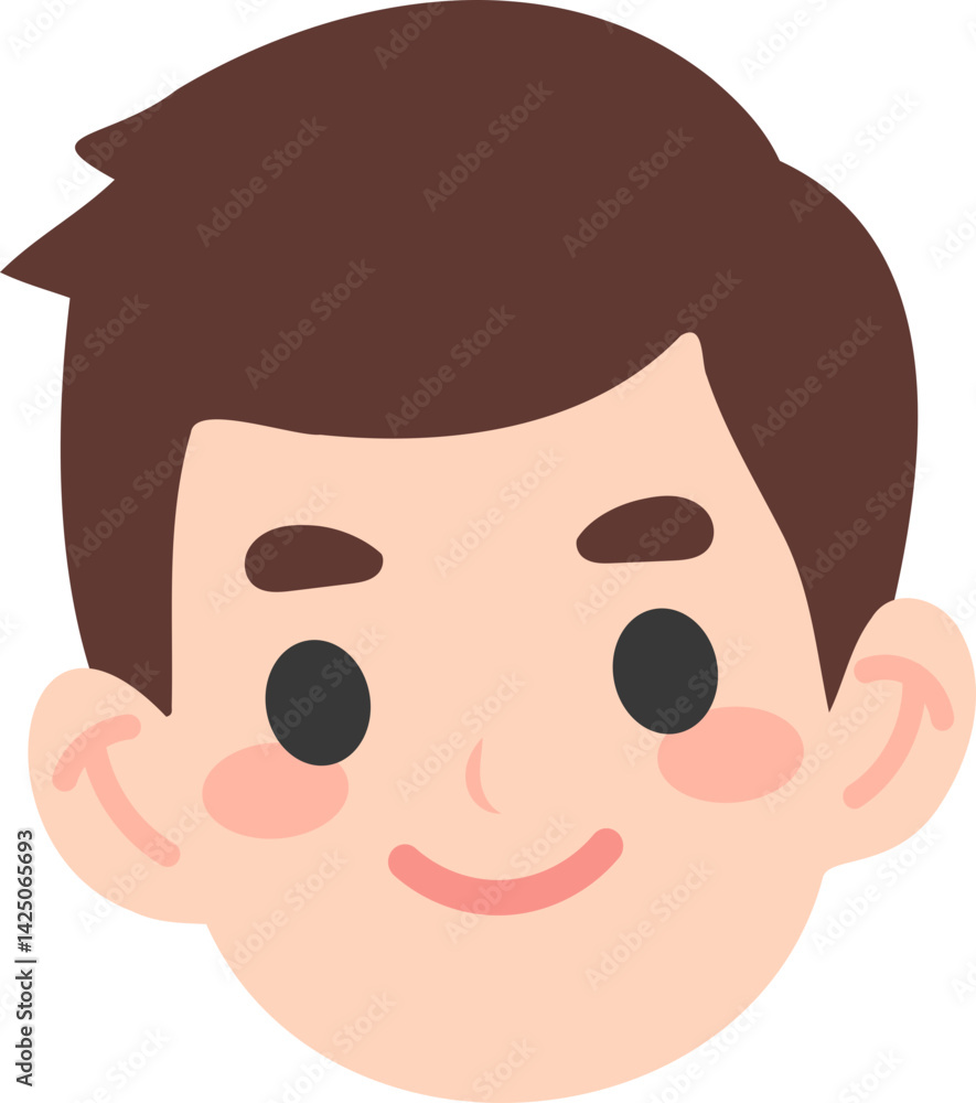 Family Portraits with Happy Expressions – Flat Vector Set Family Portraits with Happy Expressions – Flat Vector Set