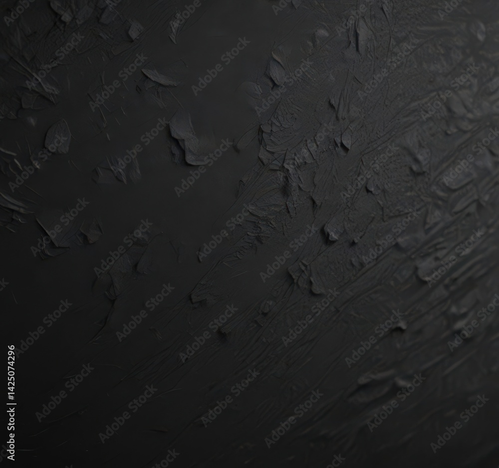 Fototapeta premium Textured black paper close-up, subtle roughness , matte, background, blank