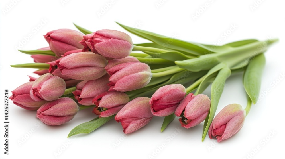 A bouquet of pink tulips A bouquet of pink tulips