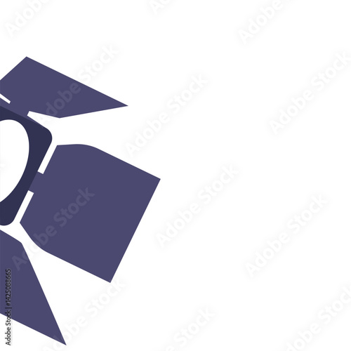 Hanging floodlight studio light vector illustration