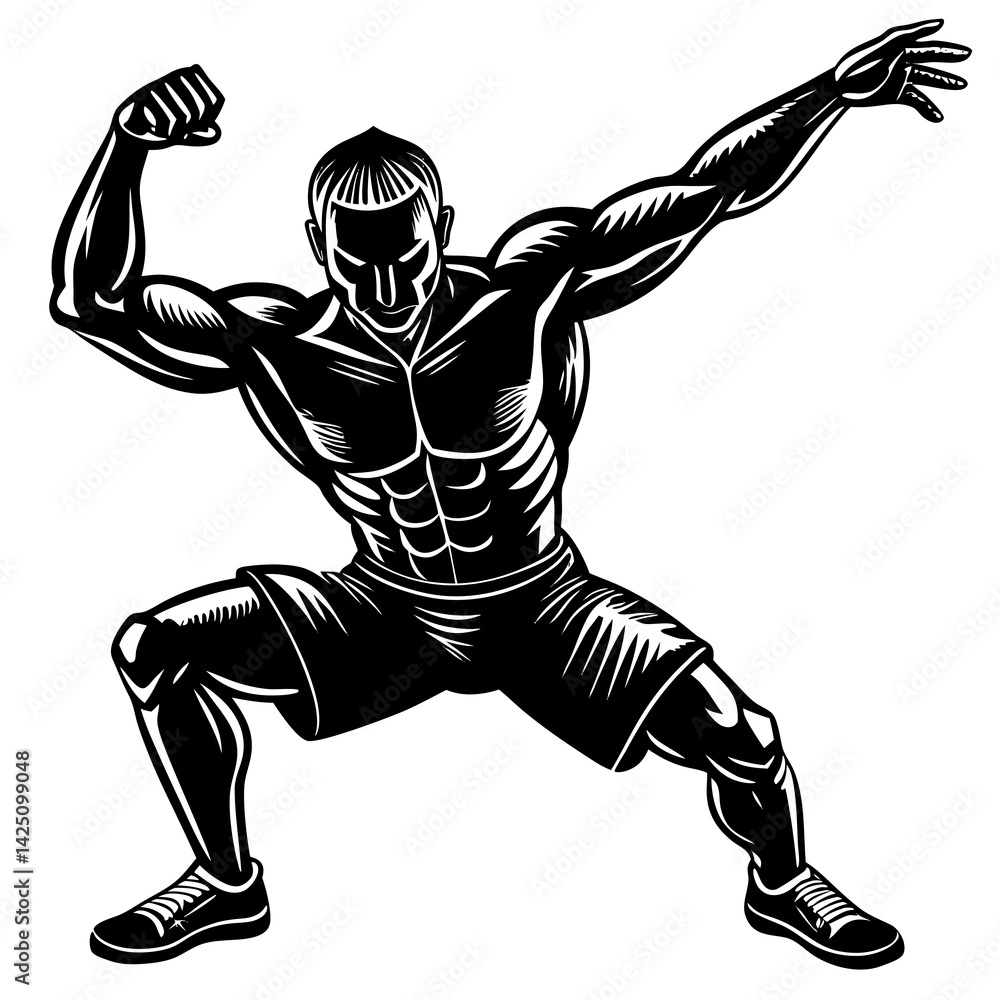 Fototapeta premium man exercising