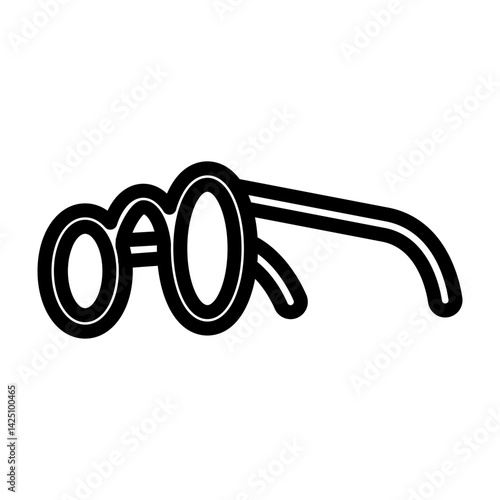 Reading Glasses Vector Line Icon Design