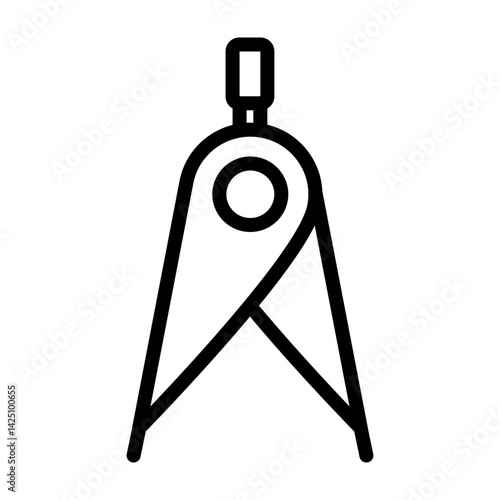 Drawer Divider Vector Line Icon Design