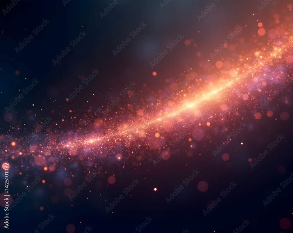 Ethereal Glow, A Captivating Display of Luminous Particles Forming a Trail of Light on a Transparent Canvas, Evoking a Sense of Magic and Wonder Ethereal Glow, A Captivating Display of Luminous Particles Forming a Trail of Light on a Transparent Canvas, Evoking a Sense of Magic and Wonder